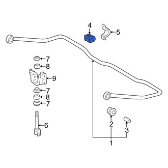 Toyota OE - Rear Suspension Stabilizer Bar Bushing