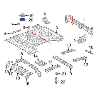 Toyota OE - Trunk Floor Access Cover Seal