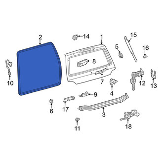 Toyota OE - Rear Hatch Seal