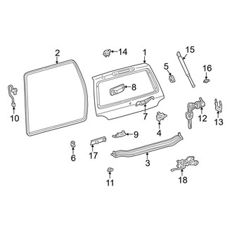 Toyota OE - Lift Gate - Gate & Hardware