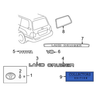 Toyota OE - Rear Hatch Emblem