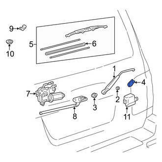 Toyota OE - Rear Wiper Arm Cover