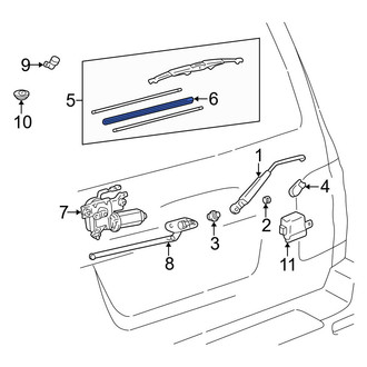 Toyota OE - Rear Wiper Blade
