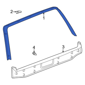 Toyota OE - Rear Upper Liftgate Trim