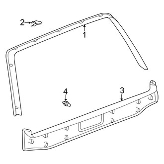 Toyota OE - Lift Gate - Interior Trim