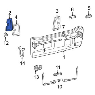 Toyota OE - Rear Right Tailgate Gap Cover