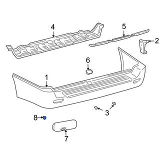 Toyota OE - Rear Reflector Panel Clip