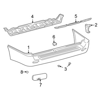 Toyota OE - Rear Bumper - Bumper & Components
