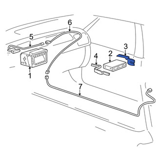 Toyota OE - Right GPS Navigation Control Module Bracket