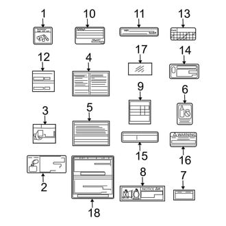 Toyota OE - Information Labels - Labels
