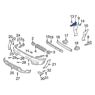 Toyota OE - Front Right Bumper Cover Bracket