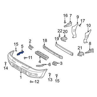 Toyota OE - Front Right Bumper Cover Support Rail