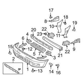 Toyota OE - Front Bumper - Bumper & Components
