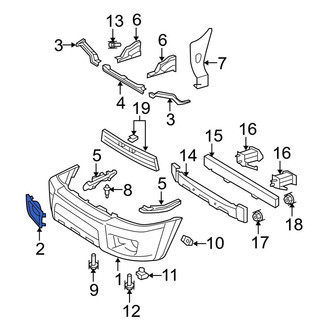 Toyota OE - Front Left Fog Light Trim