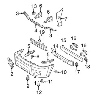 Toyota OE - Front Bumper - Bumper & Components
