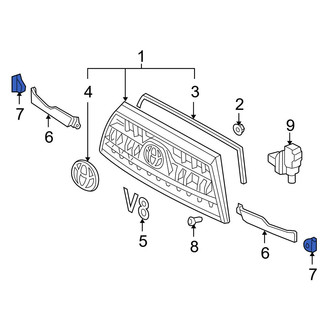 Toyota OE - Grille Molding Nut