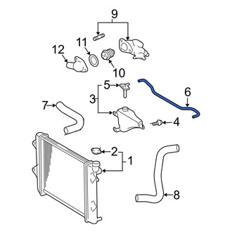 Toyota OE - Engine Coolant Overflow Hose