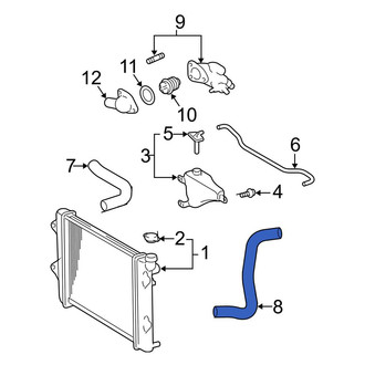 Toyota OE - Lower Radiator Coolant Hose