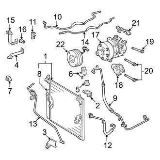 Toyota OE - Air Conditioner & Heater - Condenser, Compressor & Lines (4.7L)
