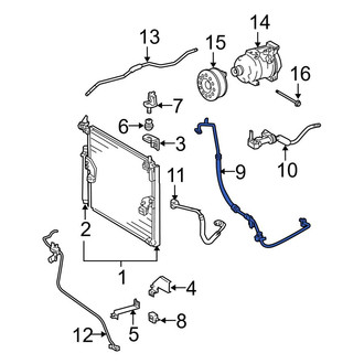 Toyota OE - A/C Refrigerant Hose
