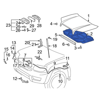 Toyota OE - Hood Insulation Pad