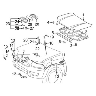 Toyota OE - Hood & Components