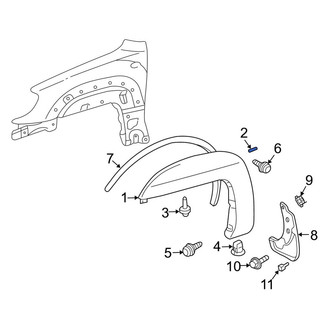 Toyota OE - Front Wheel Arch Flare Gasket