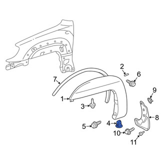 Toyota OE - Front Fender Flare Grommet