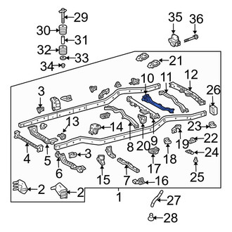 Toyota OE - Front Frame Crossmember