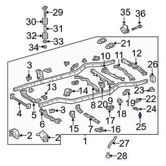 Toyota OE - Tie Down Hook Bolt