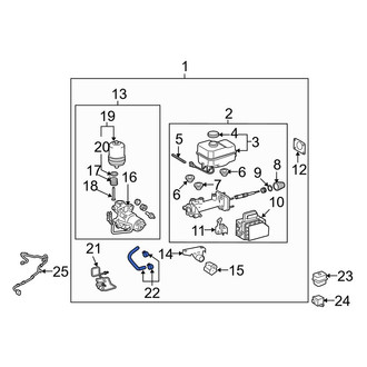 Toyota OE - Front Brake Hydraulic Hose