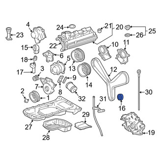 Toyota OE - Engine Timing Belt Tensioner Pulley