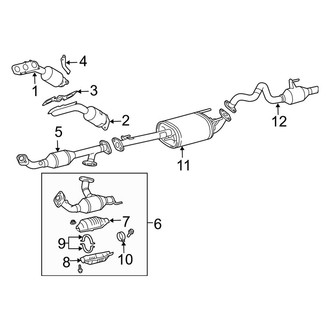 Toyota OE - Exhaust System - Exhaust Components (4.0L)