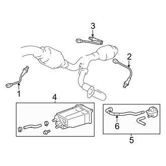 Toyota OE - Emission System - Emission Components (4.7L)