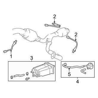Toyota OE - Emission System - Emission Components (4.0L)
