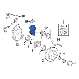 Toyota OE - Rear Left Disc Brake Caliper