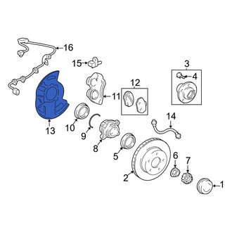 Toyota OE - Rear Brake Dust Shield