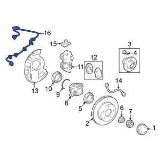Toyota OE - Front Right ABS Wheel Speed Sensor Wiring Harness