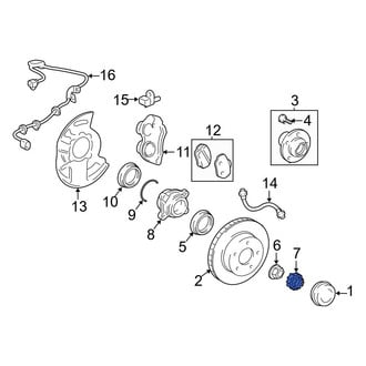 Toyota OE - Front CV Joint Nut