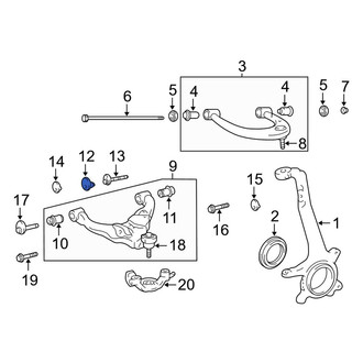 Toyota OE - Front Outer Alignment Camber Adjusting Eccentric