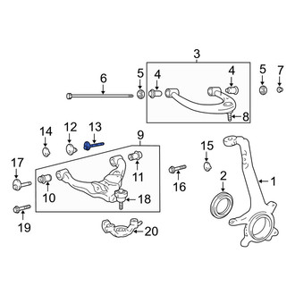 Toyota OE - Front Inner Alignment Camber Adjusting Eccentric