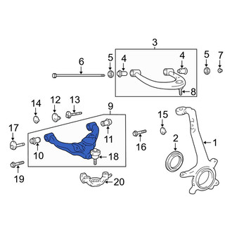 Toyota OE - Front Left Lower Suspension Control Arm