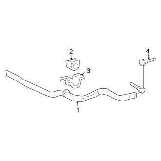 Toyota OE - Front Suspension - Stabilizer Bar & Components