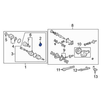 Toyota OE - Front CV Joint Oil Seal Dust Shield