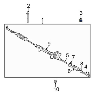 Toyota OE - Rack and Pinion Nut