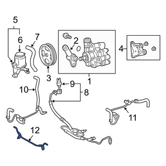Toyota OE - Front Power Steering Cooler Line