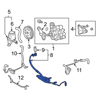 Toyota OE - Power Steering Pressure Hose