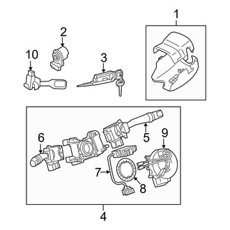 Toyota OE - Steering Column - Shroud, Switches & Levers