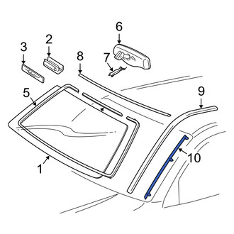 Toyota OE - Left Windshield Molding Clip