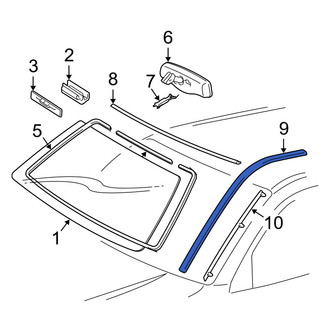 Toyota OE - Front Left Windshield Molding